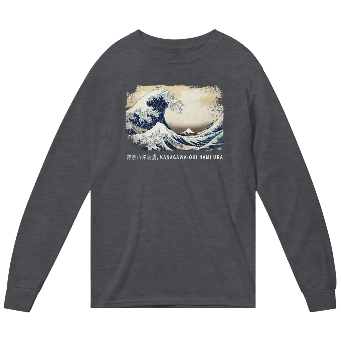 Hokusai - The Great Wave off Kanagawa Artwork Long Sleeve Shirt-0