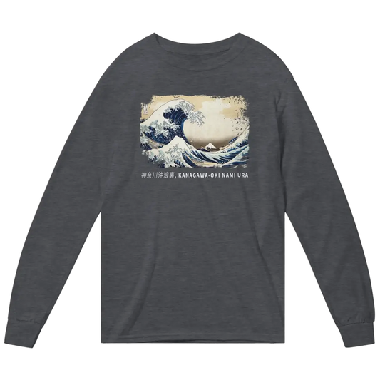 Hokusai - The Great Wave off Kanagawa Artwork Long Sleeve Shirt-0